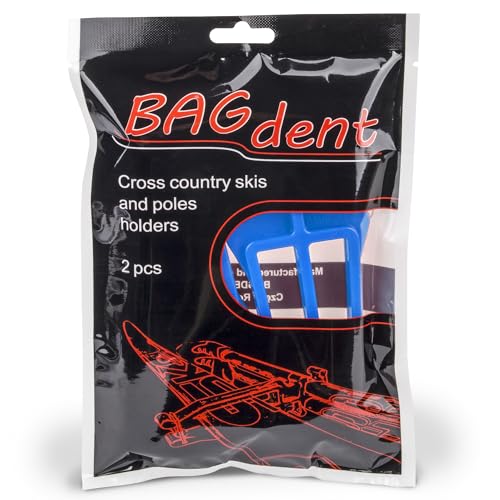Bagdent Cross Country Skis and Poles Holder – 1 Pair, Universal Nordic Ski Pole Carrier (Blue) - Image 2