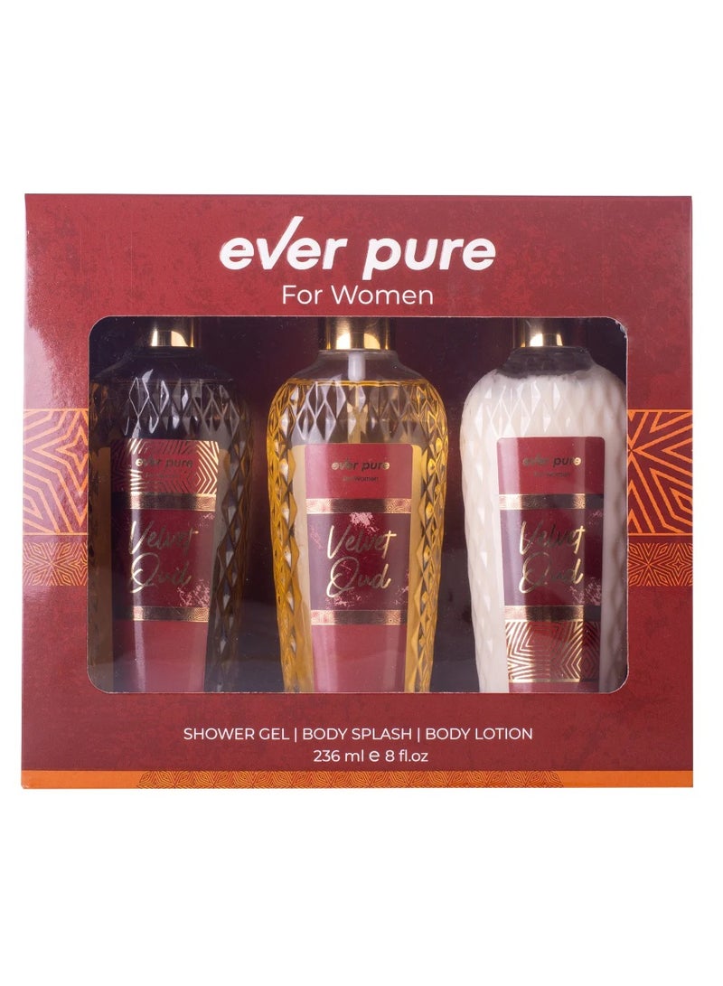 Ever Pure velvet oud for women gift set