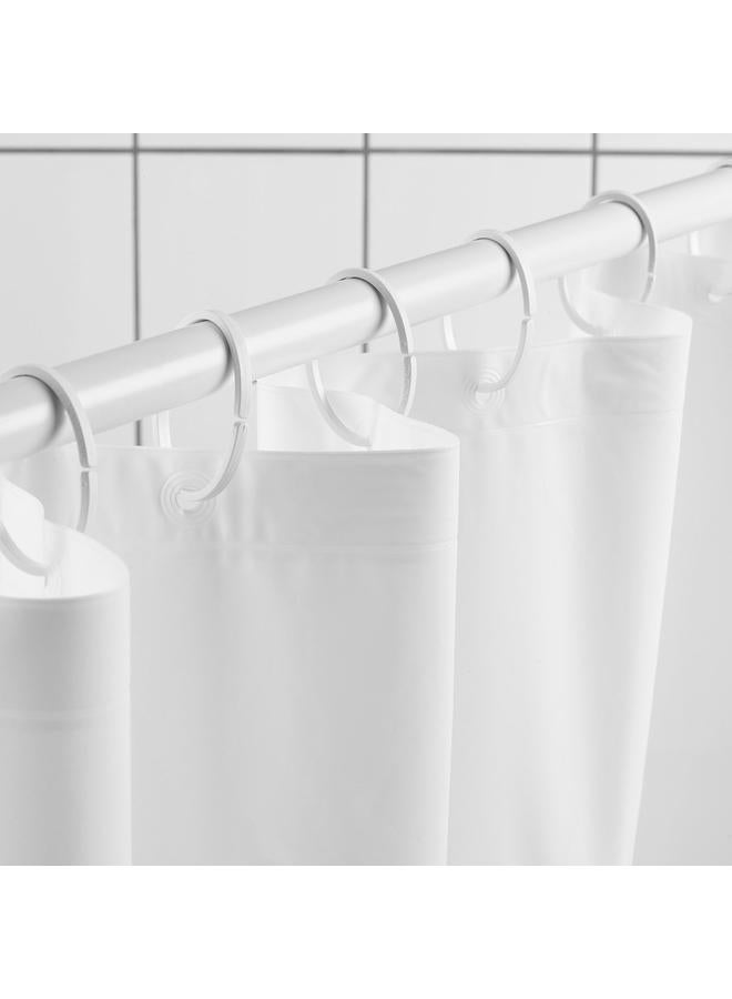 erorex Shower curtain, white, 180x200 cm - Image 3