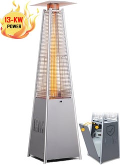 Cady One Outdoor Gas Fireplace And Heater With Quartz Glass Tube For Outdoor Patio Gardens And Restaurants  - Image 1