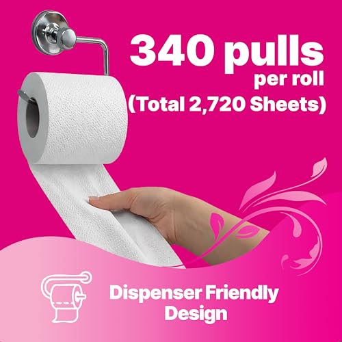 Origami So Soft 3 Ply 4 in 1 Toilet Tissue Paper Pack of 2 | Ultra Absorbent with No Clog & Easy Flush Feature | Gentle on Skin (340 Pulls Total 2720 Sheets) - Image 3