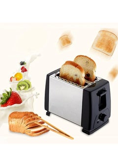 2 Slice Toaster with Adjustable Browning Control knob, Stop Function & Removable Crumb Tray Breakfast Maker Stainless Steel Bread Toaster (BRD01)