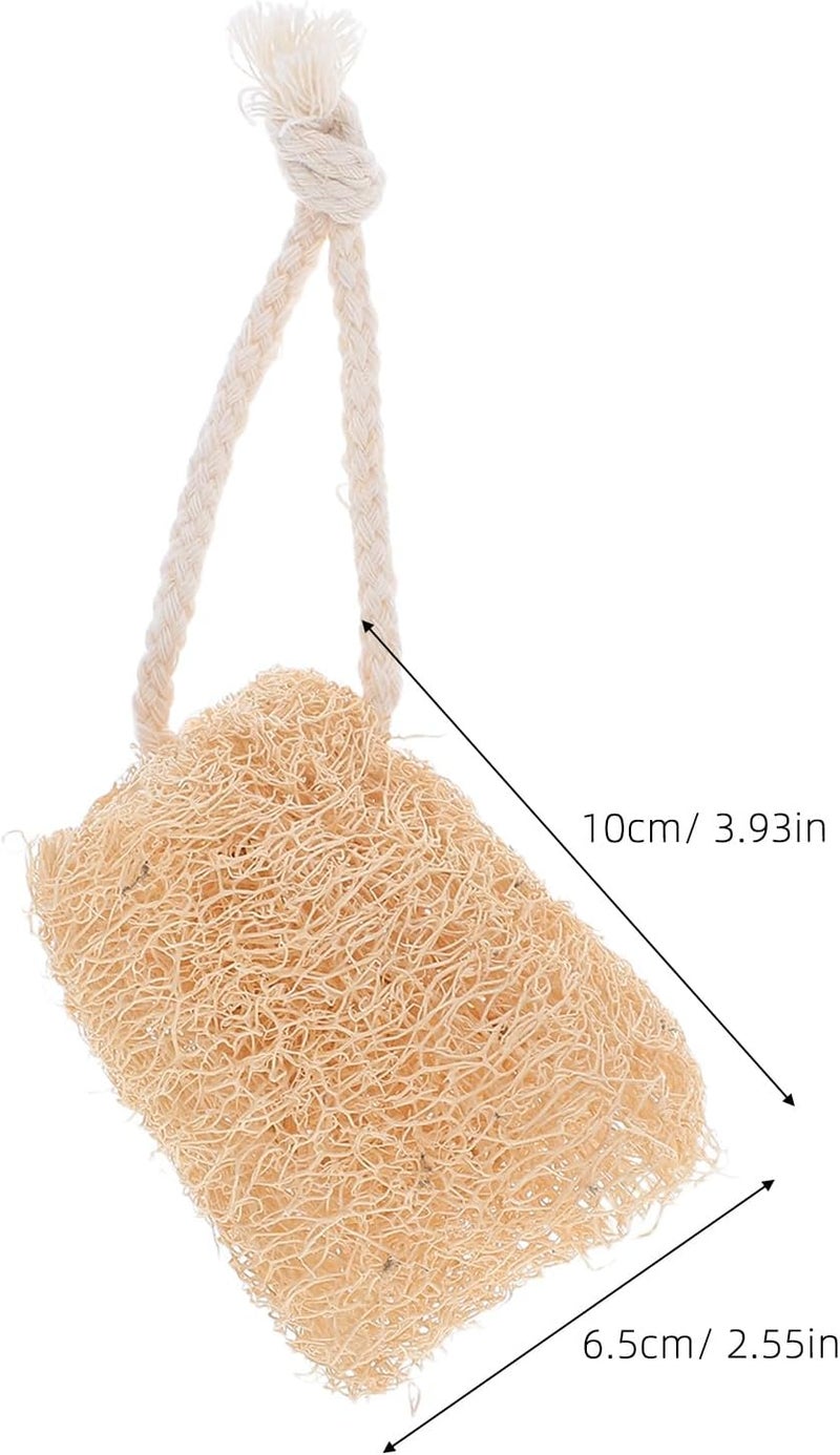 Natural Loofah Exfoliating Sponge 6pcs Set for Shower and Bath, Body Scrubber Pads for Dead Skin Removal, Natural Loofah Back Scrubber for Men and Women - Image 2