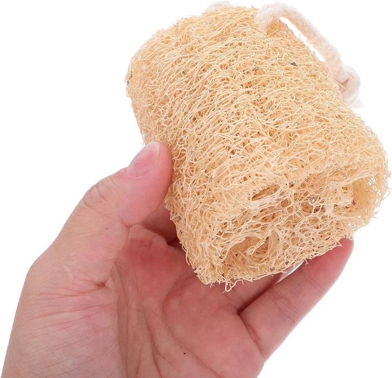 Natural Loofah Exfoliating Sponge 6pcs Set for Shower and Bath, Body Scrubber Pads for Dead Skin Removal, Natural Loofah Back Scrubber for Men and Women - Image 4