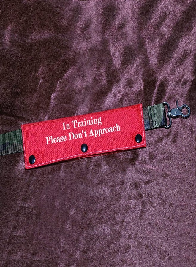 BLUPARK Funny Dog Leash Sleeve in Training Please Don't Approach Dog Leash Wrap Wrap Alert Hanging ID Patch Tag(Don't Approach-Sleeve) - Image 3