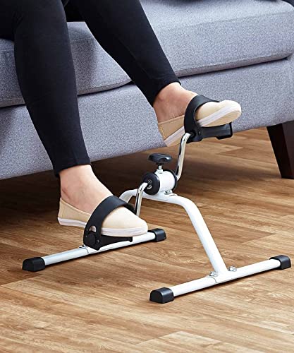 Tima Pedal Exerciser Portable Mini Bike, Non Skid Cycle Aid with Adjustable Footstraps Resistance Ab Care King Toner - Image 4