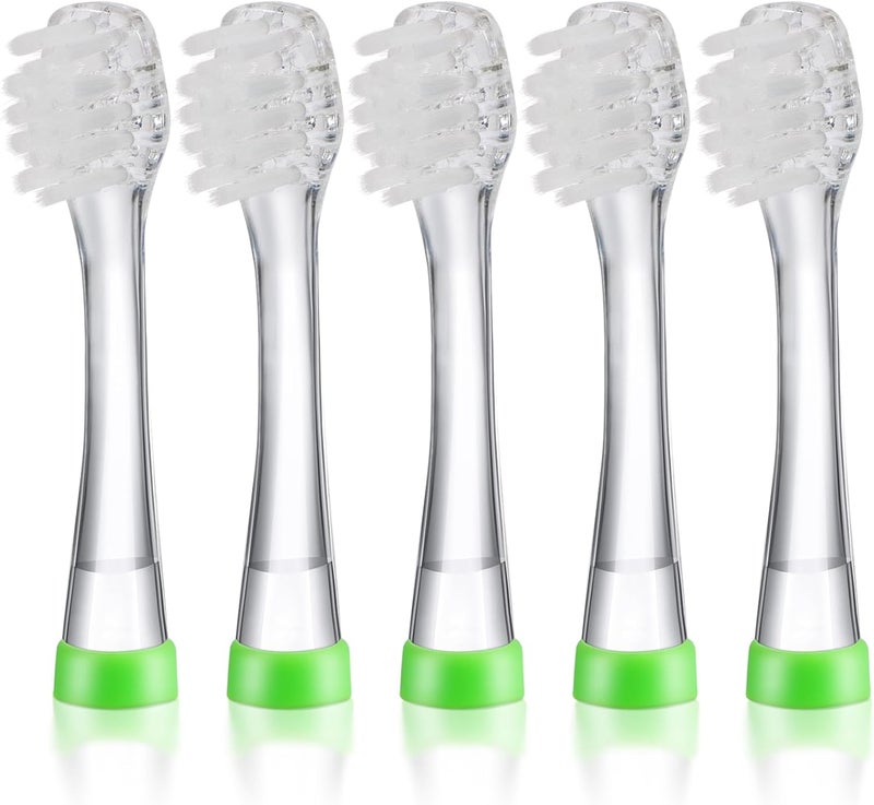 KOPBTBOY Baby Toothbrush Heads Compatible with Papablic BabyHandy/Toddler Sonic Electric Toothbrushes, 5 Pack (18-36 Month) - Image 1