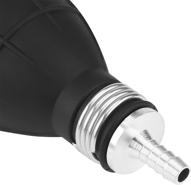 Generic Rubber Fuel Transfer Hand Pump with Durable Metal Clips for Marine Boat Fueling, Options, OilResistant, AntiSlip Design for Quick Oil Pumping, Fits Most Engines (8mm) - Image 1