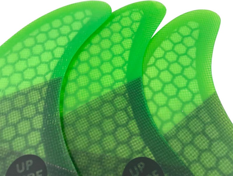 UP SURF Surfing 3fins S Size Double Tabs Surfboard Fins Base Tri fins Surfboard Thrusters Fiberglass Honeycomb - Image 5