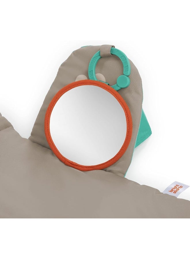 Bright Starts Tummy Time Prop & Play Baby Activity Mat with Support Pillow & Taggies - Sloth 36 x 32.5 in., Age Newborn+ - Image 3