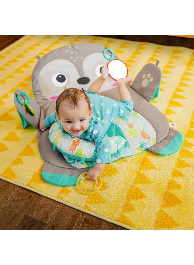 Bright Starts Tummy Time Prop & Play Baby Activity Mat with Support Pillow & Taggies - Sloth 36 x 32.5 in., Age Newborn+ - Image 5