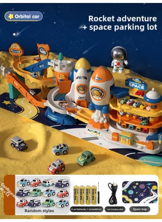 Space Rail Car To Break Through The Big Adventure Car Building Parking Small Train Children's Toy Boy 3 Years Old 4 Puzzle-Color:Gift Box -  12 Cars + Map - Three Modes  - Lifetime Warranty - pzsku/Z003E4C366B4BCB5133FDZ/45/1746214244/2588514f-b7a0-431d-bfab-ef814adb8538
