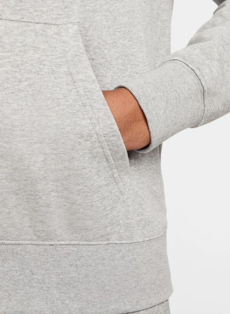 Nike DK GREY HEATHER/LT SMOKE GREY/(WHITE) M NK CLUB FT PO HOODIE for Men | Best Price UAE