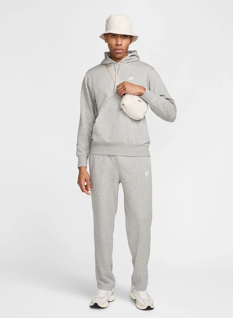 Nike DK GREY HEATHER/LT SMOKE GREY/(WHITE) M NK CLUB FT PO HOODIE for Men | Best Price UAE