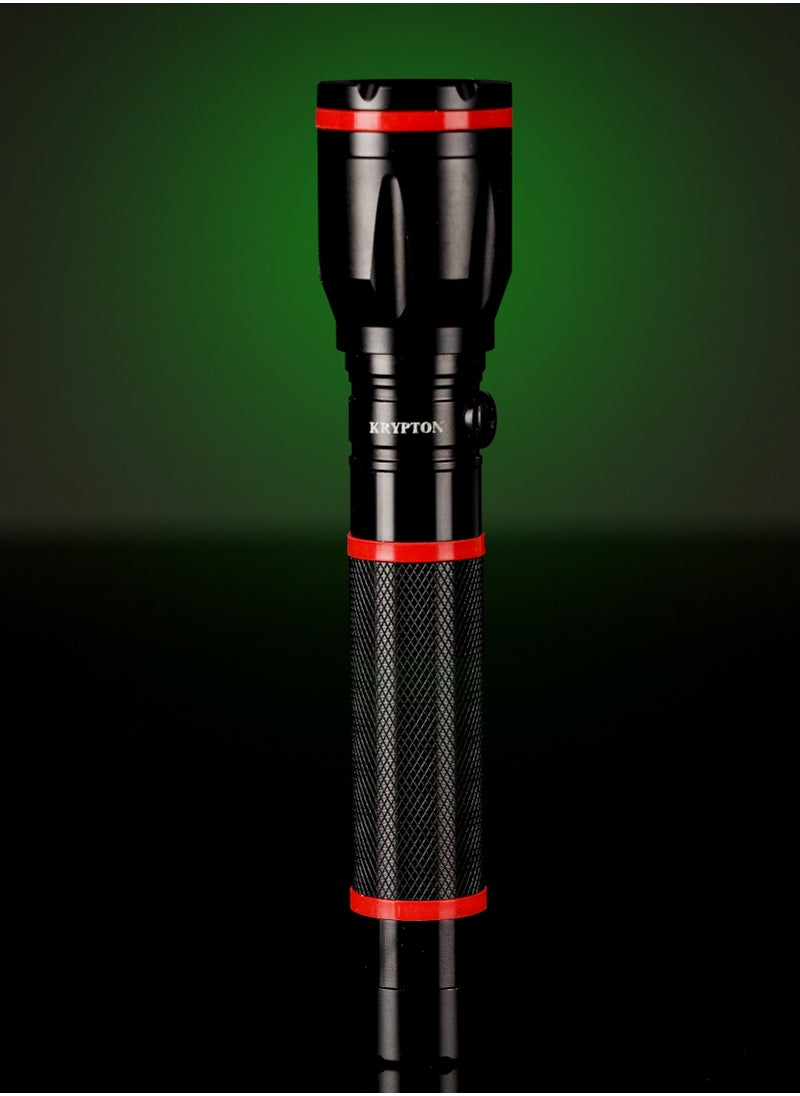 Rechargeable LED Flashlight, CREE LED, KNFL5162 | Aircraft Aluminium Alloy | 2.4V 800mAh Ni-Cd Battery | 1.5hrs Working | 2000meters Real Range Distance