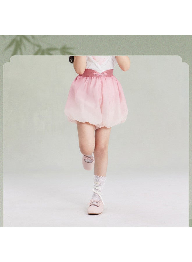 DEESHA Guan Shan Jian Chinese Style Bloomers】girls' 25 Spring/autumn Mid-child Breathable Outer Shorts - Image 3
