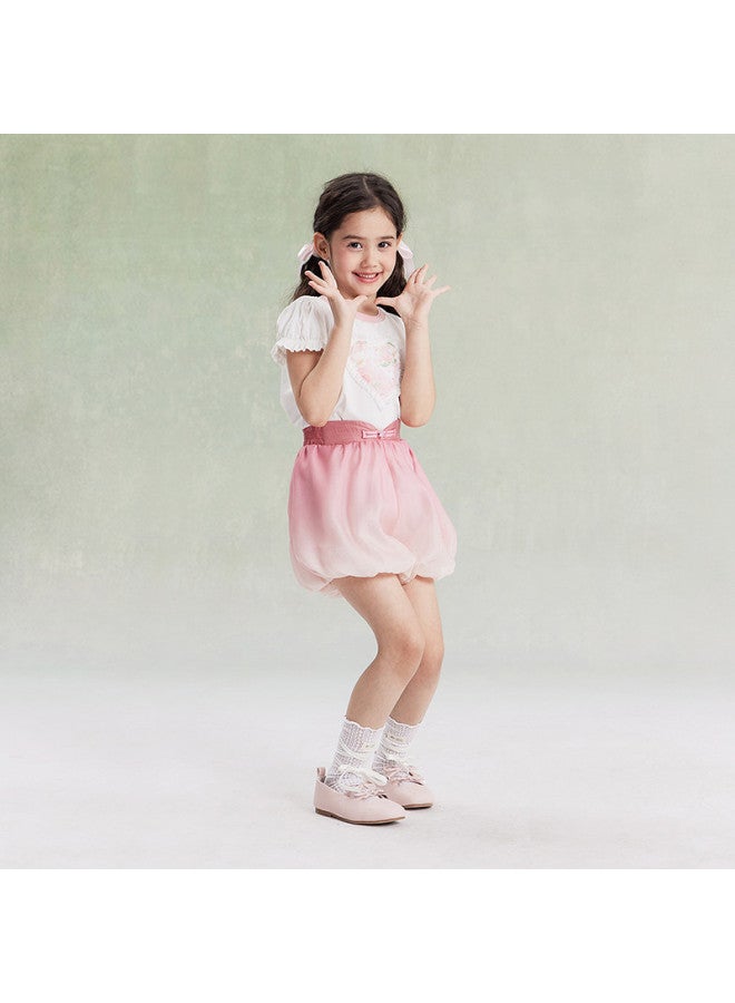 DEESHA Guan Shan Jian Chinese Style Bloomers】girls' 25 Spring/autumn Mid-child Breathable Outer Shorts - Image 4