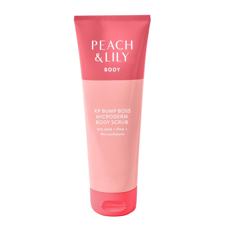 Peach & Lily - KP Bump Boss Microderm Body Scrub (8.11 oz) - 10% AHA + PHA - Microexfoliants - Hyaluronic Acid, Cica, Tea Tree, Squalane, & Cucumber - Self Care - Vegan & Cruelty Free - Korean Beauty - Image 1