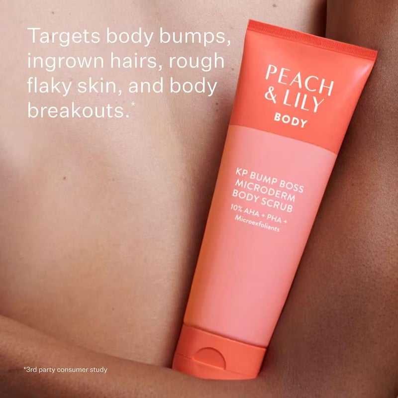 Peach & Lily - KP Bump Boss Microderm Body Scrub (8.11 oz) - 10% AHA + PHA - Microexfoliants - Hyaluronic Acid, Cica, Tea Tree, Squalane, & Cucumber - Self Care - Vegan & Cruelty Free - Korean Beauty - Image 3