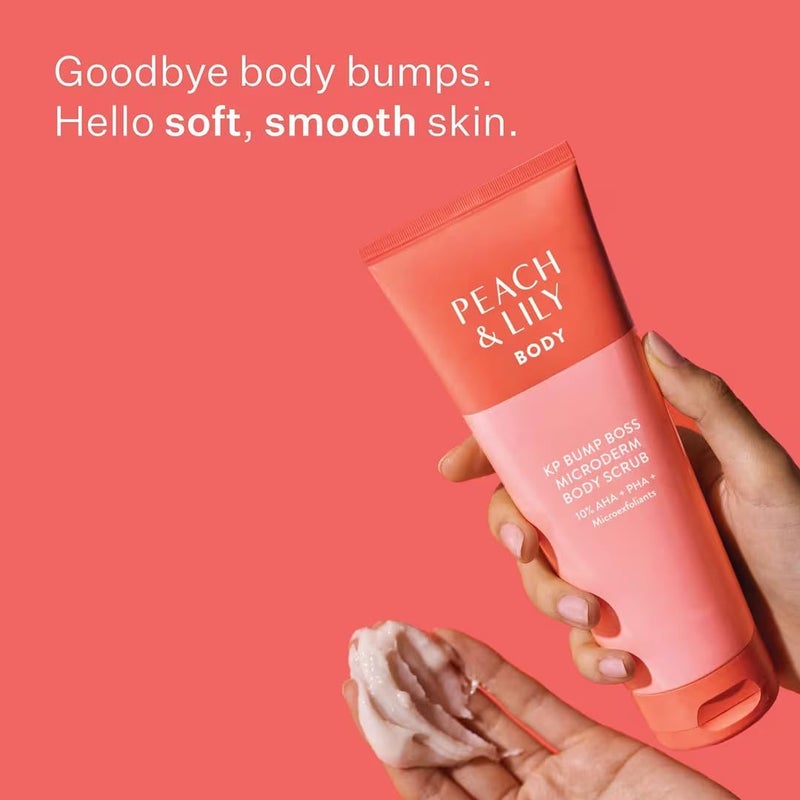 Peach & Lily - KP Bump Boss Microderm Body Scrub (8.11 oz) - 10% AHA + PHA - Microexfoliants - Hyaluronic Acid, Cica, Tea Tree, Squalane, & Cucumber - Self Care - Vegan & Cruelty Free - Korean Beauty - Image 2