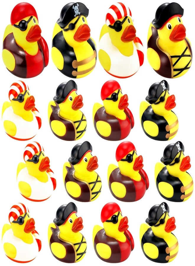 Lewtemi 36 Pcs 2 Inch Mini Pirate Rubber Ducks Cruise Ducks for Hiding with Tags Cute Yellow Decor Bathtub Pool Pirate Party Favors for Carnival Supplies Birthday Party Favor Gifts - Image 1