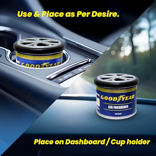 GOODYEAR SPRINTMAX Goodyear Aroma Musk Car Air Freshener Gel 40g – Long Lasting Musk Fragrance Car Perfume Scent for 7 Weeks, Odor Remover & Car Interior Deodorizer - Image 4