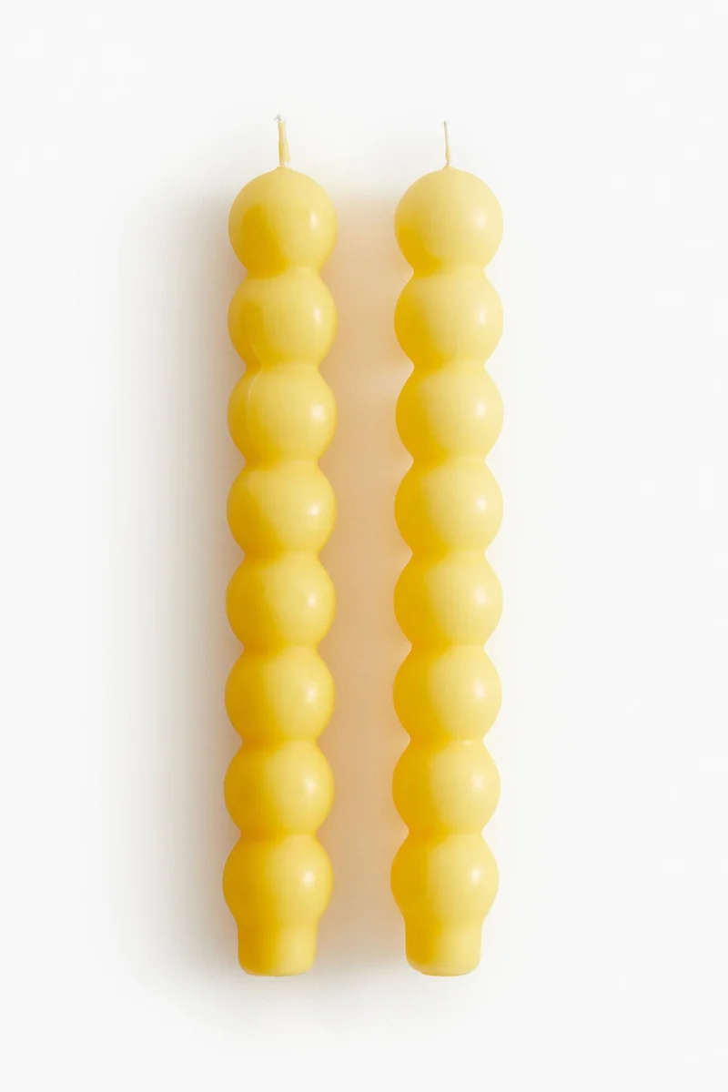 H&M 2-Pack Pebble Candles