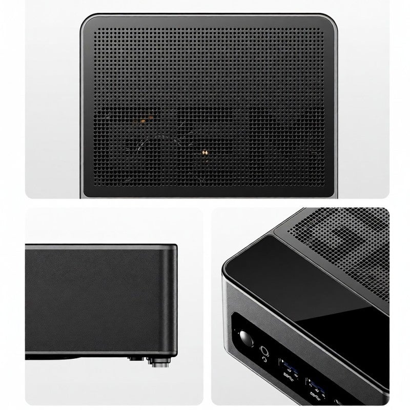 Mini Gaming Pc: Black, Amd Ryzen 7 8845HS Processor (Up To 5.1GHz, 8 Cores 16 Threads) - High-speed 4TB Expandable Storage, 4-screen 8K@60Hz Display, Dual 2.5G Lan Wifi6+Bt 5.2 Mini Desktop Pc For Gam Black - Image 4