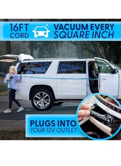YOUGE Car Vacuum Cleaner - Portable Handheld Mini Vacuum Cleaner W/ 16ft Cord, Bag, & Attachments - Small Vacuum for Car, RV, Boats, Travel - Car Accessories  - Image 4