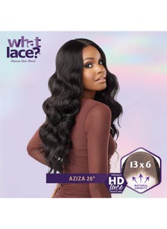 Sensationnel What Lace 13X6 Wigs Human Hair Blend Aziza 26Inch Cloud 9 Synthetic With Preplucked Hairline Hd Lace Whatlace Hhm Aziza 26 Inch (2)  - Image 4