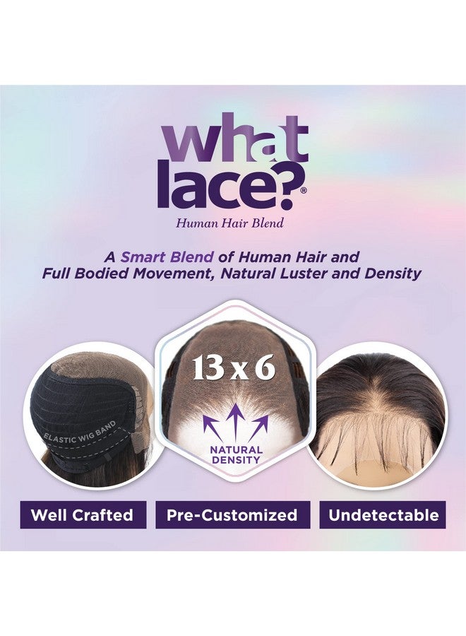 What Lace 13X6 Wigs Human Hair Blend Aziza 26Inch Cloud 9 Synthetic With Preplucked Hairline Hd Lace Whatlace Hhm Aziza 26 Inch (2)