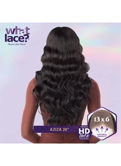 Sensationnel What Lace 13X6 Wigs Human Hair Blend Aziza 26Inch Cloud 9 Synthetic With Preplucked Hairline Hd Lace Whatlace Hhm Aziza 26 Inch (2)  - Image 5
