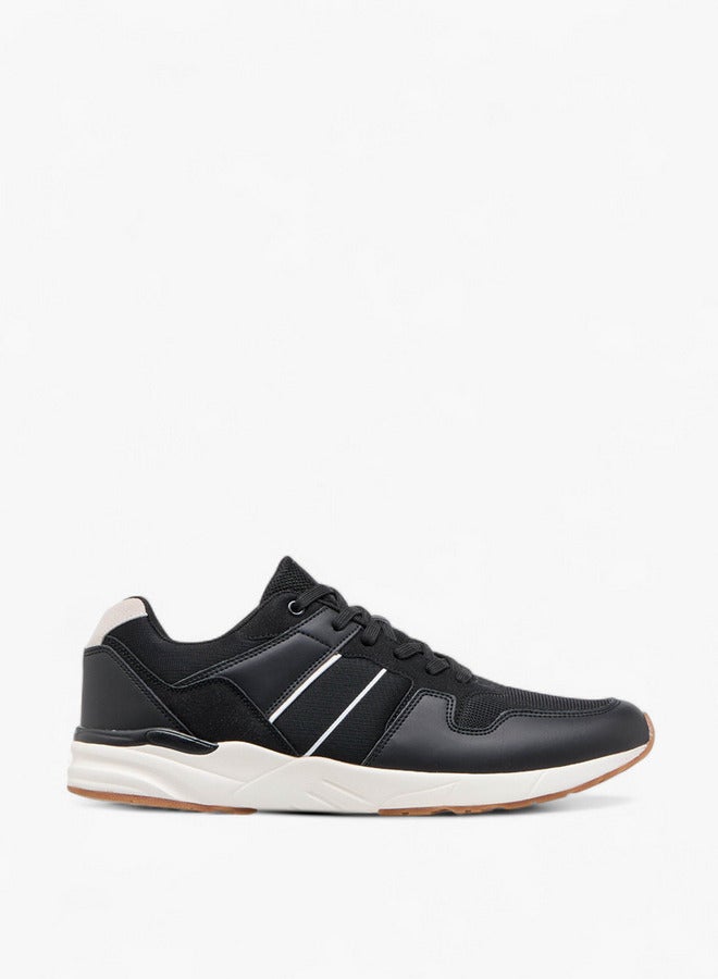LBL by Shoexpress Men Panelled Sneakers with Lace-Up Closure - Image 3