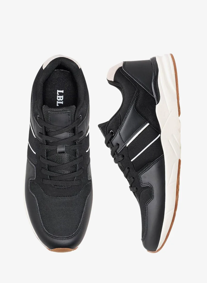 LBL by Shoexpress Men Panelled Sneakers with Lace-Up Closure