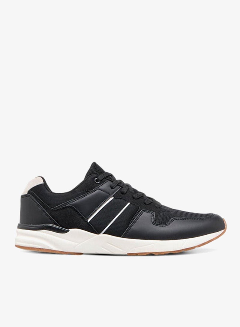 LBL by Shoexpress Men Panelled Sneakers with Lace-Up Closure - Image 1