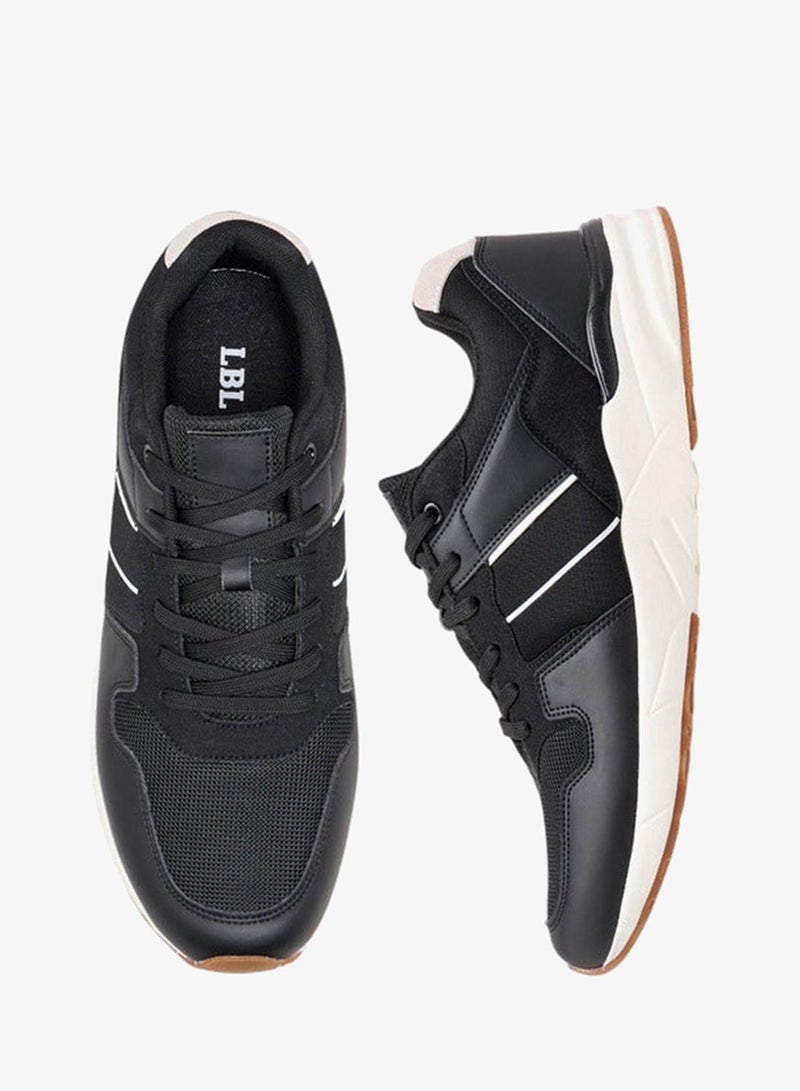 LBL by Shoexpress Men Panelled Sneakers with Lace-Up Closure - Image 3