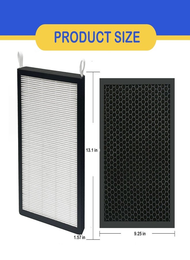 Roninby 2 Pack True HEPA/Carbon Filters Replacement Compatible with NUWAVE OxyPure Large Area Smart Air Cleaner Purifier Models 47001, 47002, 47003, 47004, 47005, and 47006. Activated Carbon + HEPA Combo - Image 4