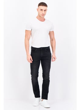 CROSSHATCH Men Slim Fit Wash Stretchable Denim, Black  - Image 4
