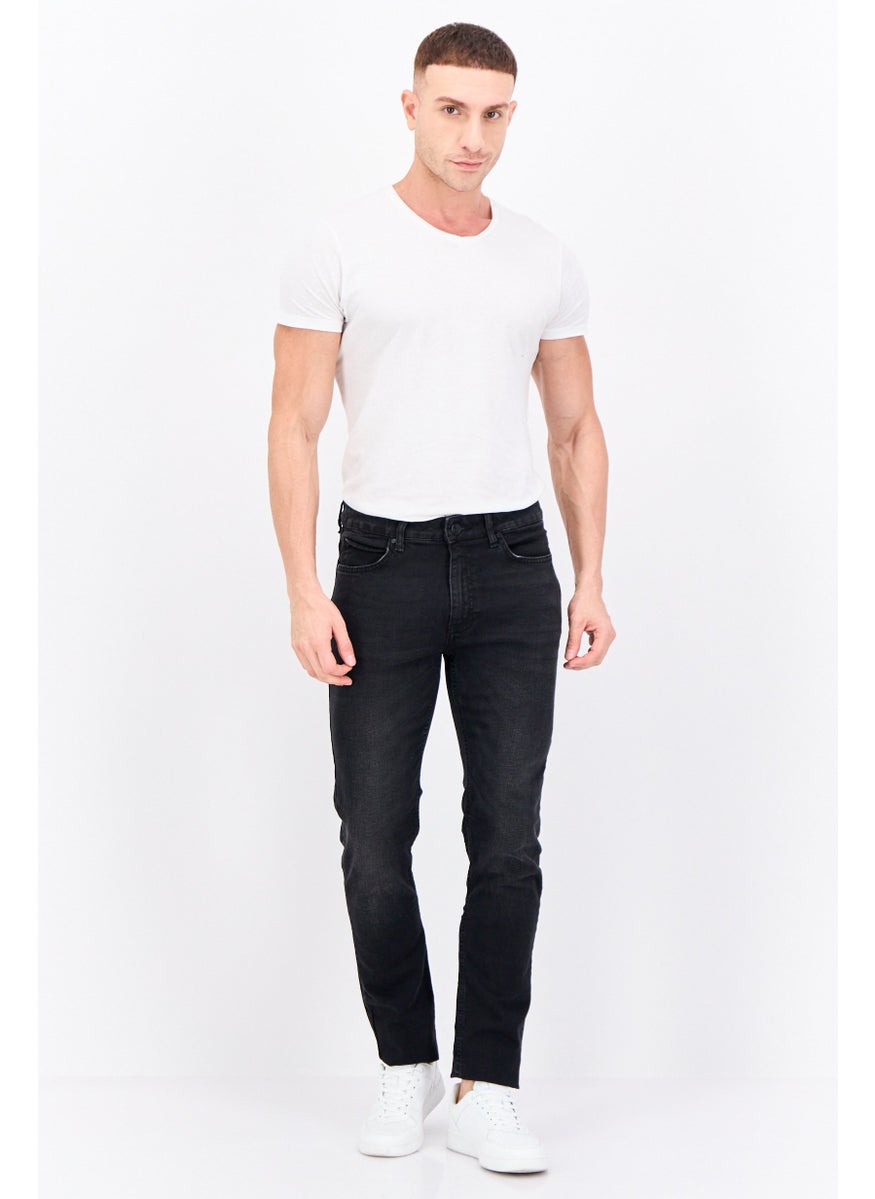 CROSSHATCH Men Slim Fit Wash Stretchable Denim, Black  - Image 4
