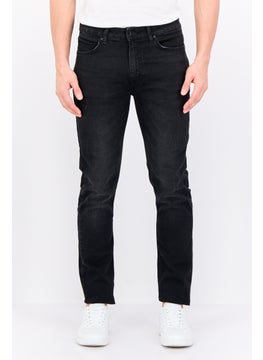 CROSSHATCH Men Slim Fit Wash Stretchable Denim, Black  - Image 1
