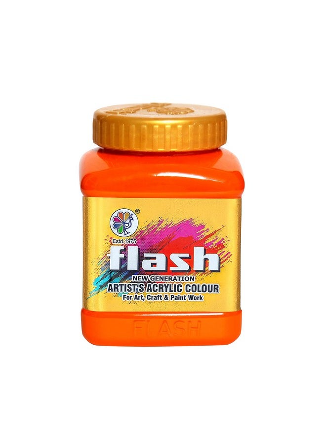 Flash - Flash Acrylic Colour (Orange, 500 ml) - Image 1