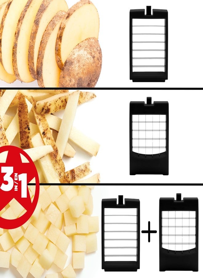 Starfrit Pro Fry Cutter & Cuber - 3-in-1 - Homemade French Fries, Slices and Diced Cubes Potato & Vegetable - Image 3