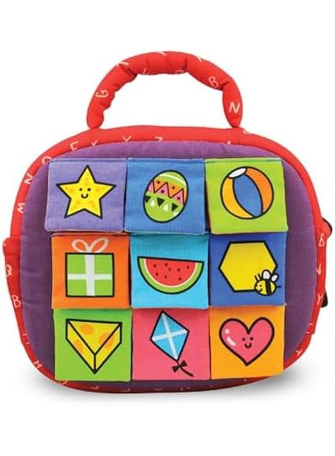 Melissa & Doug K'S Kids Take Along Shape Sorter Baby Toy With 2 Sided Activity Bag And 9 Textured Shape Blocks Sensory Travel Toys For Toddlers And Infants  - Image 4