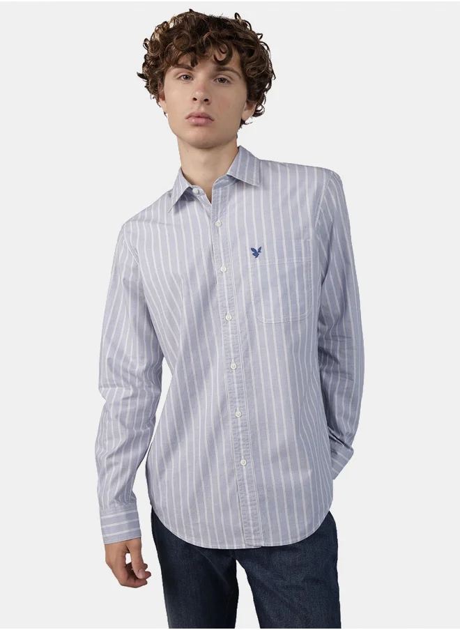 American Eagle AE Everyday Poplin Button-Up Shirt