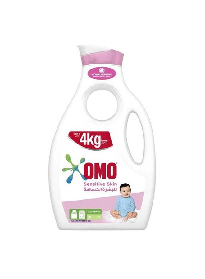 Omo Laundry Detergent Concentrated Liquid Gel for Allergic Skin, Sensitive, Gentle on Skin - Automatic 2L - Image 1