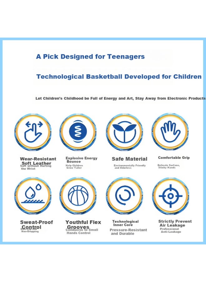 PEAK Basketball Kids Size 3 Competition Indoor/Outdoor Wear-Resistant Cement Ground Basketball For Toddlers, Elementary School Students, And Teenagers - Image 1