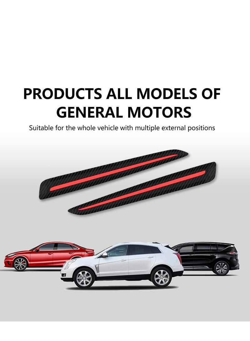Anti-Collision Patch, 2 Pack Car Bumper Guard Strip, Anti-Scratch Bumpe Protector Trim, Protector Car Door Edge Guards, for Cars SUV Pickup Truck, Universal, Black Red - Image 4