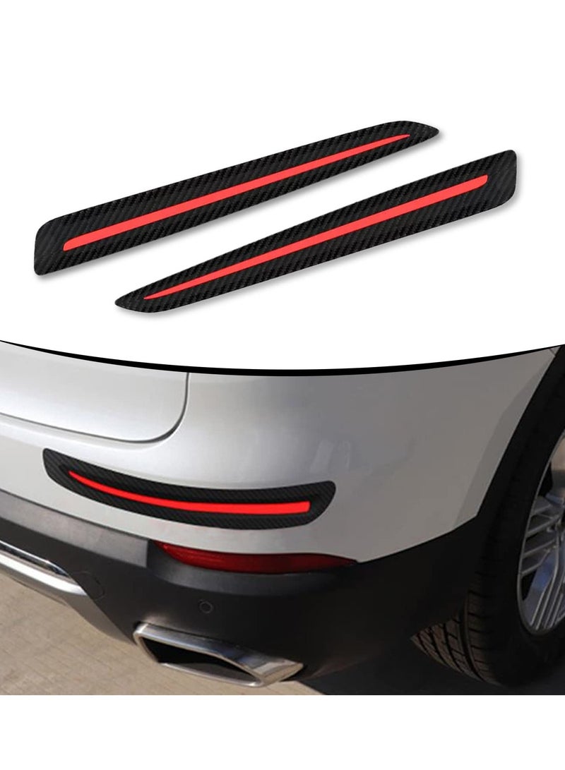 Anti-Collision Patch, 2 Pack Car Bumper Guard Strip, Anti-Scratch Bumpe Protector Trim, Protector Car Door Edge Guards, for Cars SUV Pickup Truck, Universal, Black Red - Image 2