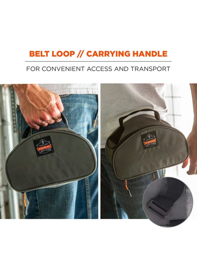 Ergodyne Arsenal 5187 Respirator Mask Storage Bag, Fits Half Face Respirators, Clamshell Design, Loop Attachment, Gray - Image 5