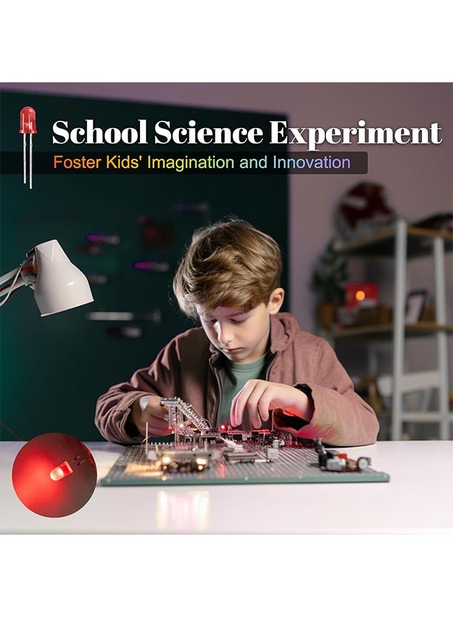 10 Values Multicolor LED Light Emitting Diodes Kit 5MM 3MM White Red Blue Yellow Green Orange Purple Transparent Round LED Lamp Lighting Assorted for Arduino Electronics - Image 5